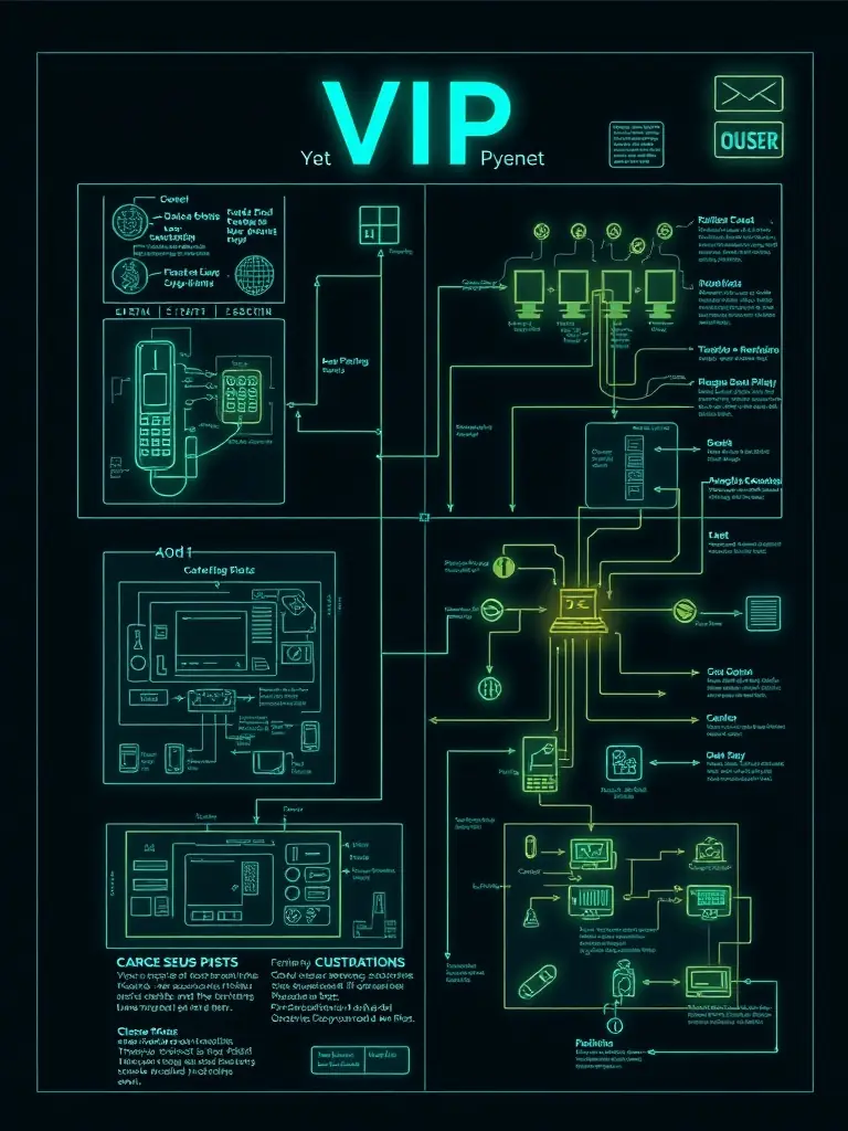 A detailed architectural blueprint of a VoIP phone system design, showcasing the planning and customization process for a Johns Creek business, emphasizing a design-first approach.