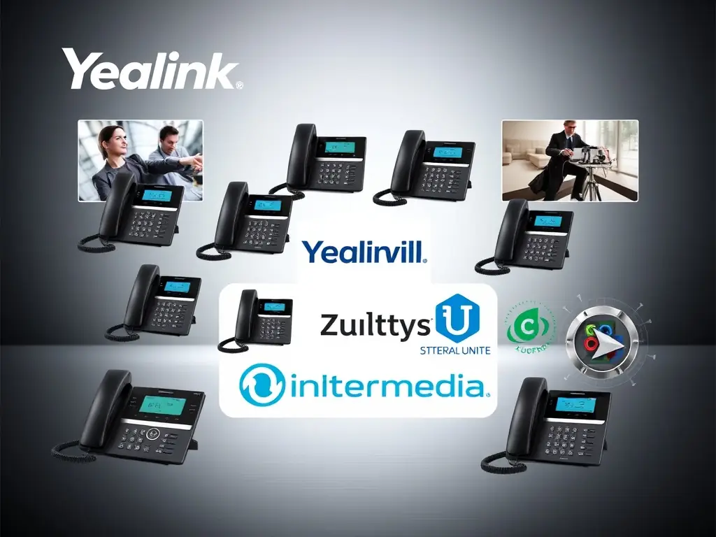 A collage of various phone system brands that Phone Systems Atlanta supports, demonstrating their wide-ranging expertise and compatibility.