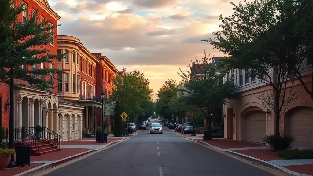 A satellite image of Decatur, Georgia, highlighting its proximity to Atlanta.
