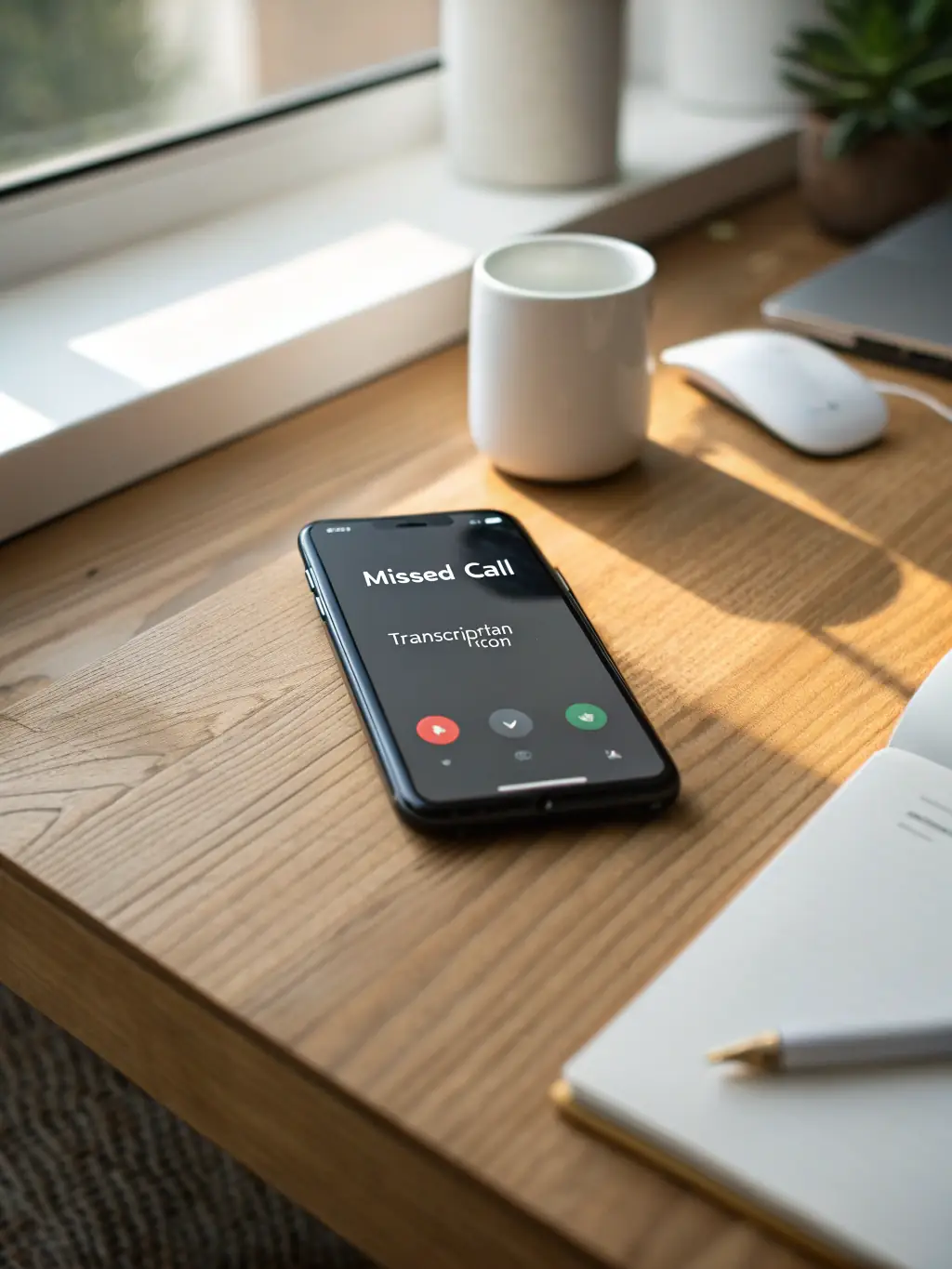 An image depicting a smartphone displaying a voicemail message with an email icon, representing voicemail-to-email functionality.