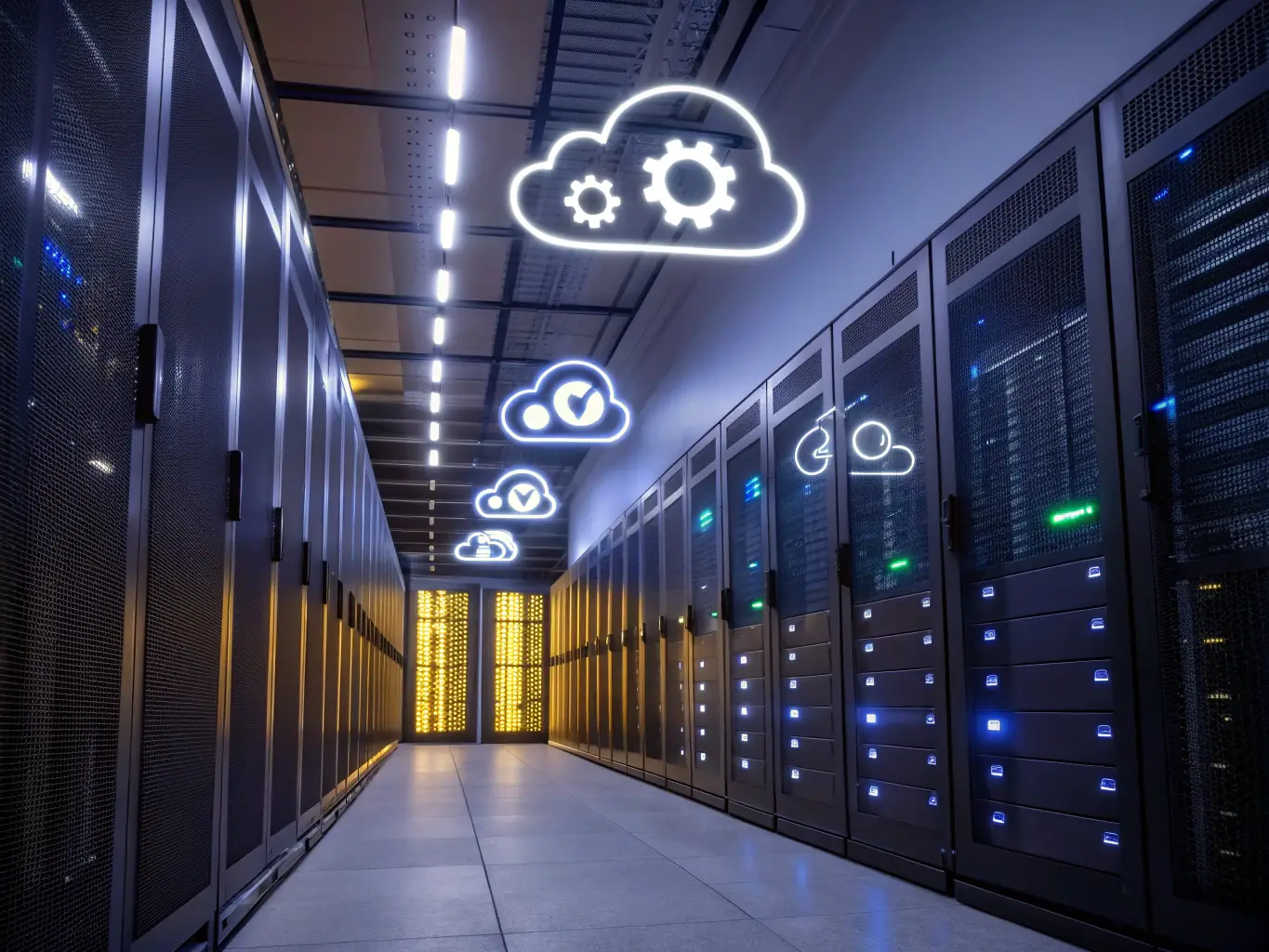 A visual representation of a hosted PBX system, highlighting its cloud-based nature and the flexibility it offers to businesses.