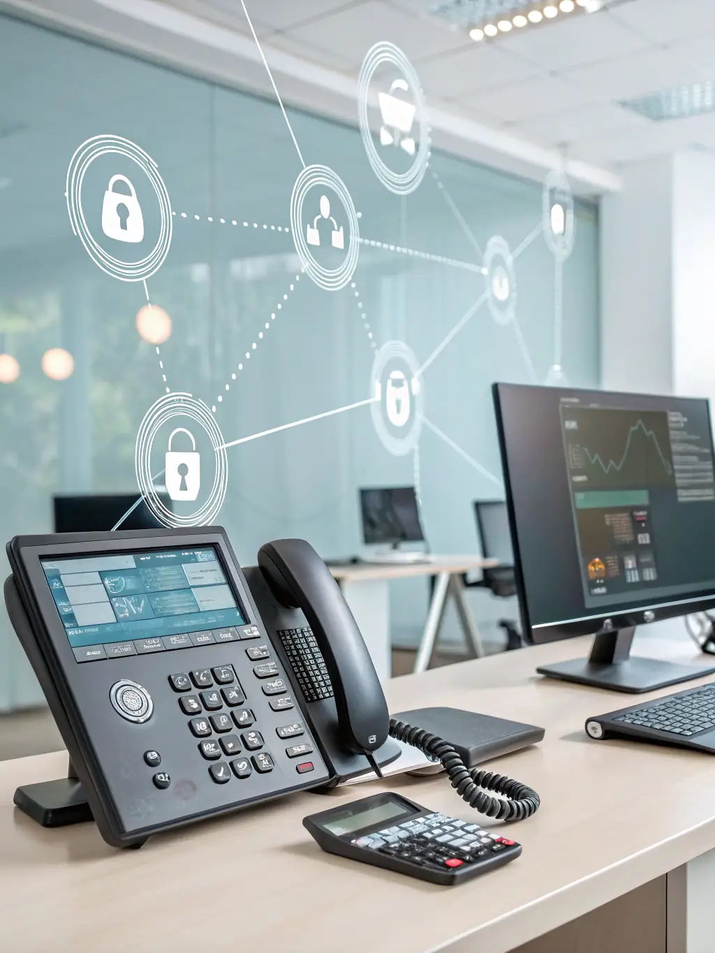 A secure and reliable AI-powered VoIP system protecting sensitive business data and ensuring uninterrupted communication for Atlanta companies.