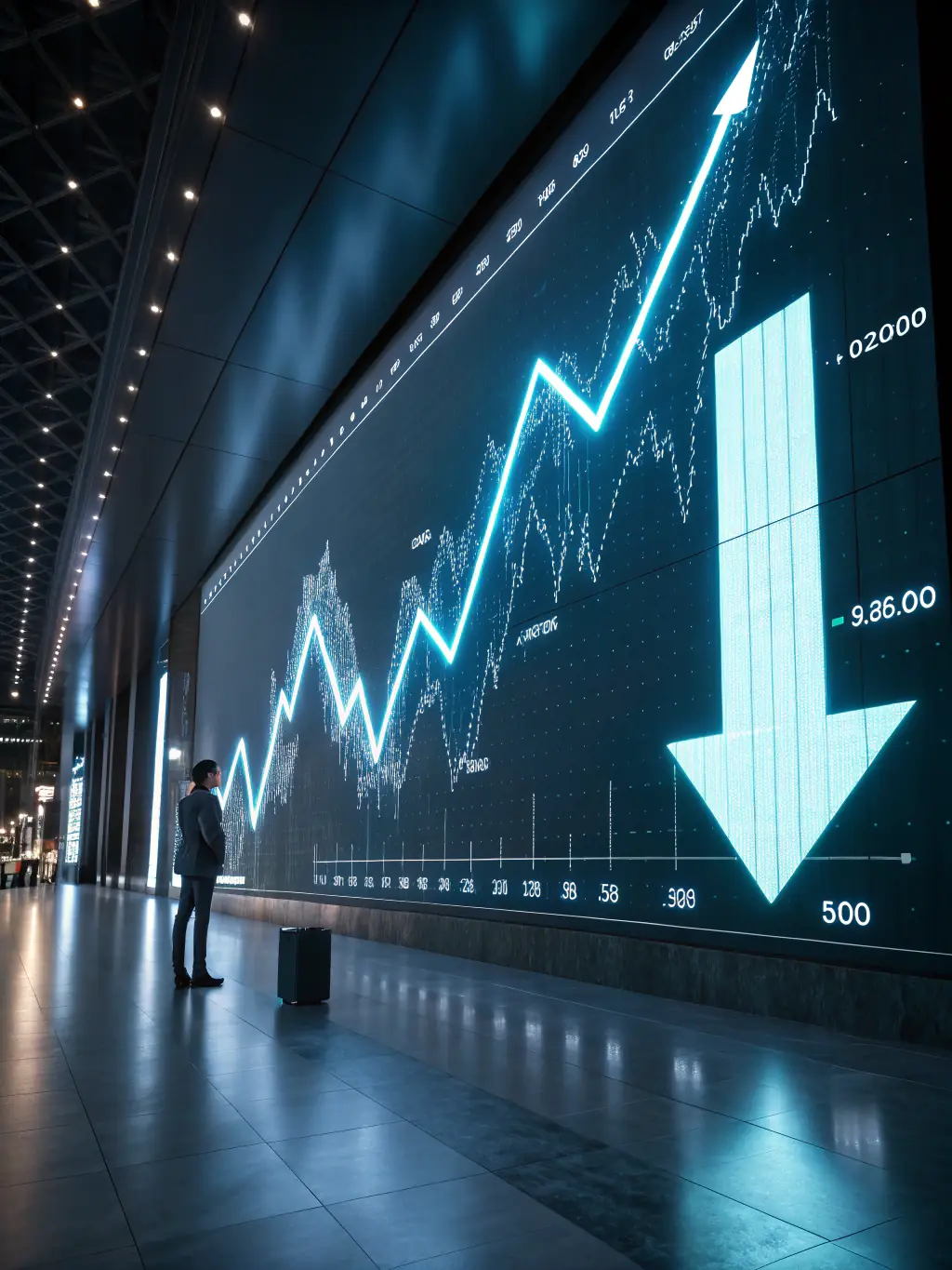 A graph showing a significant reduction in staffing costs after implementing an AI receptionist, highlighting the savings for a typical Atlanta business.
