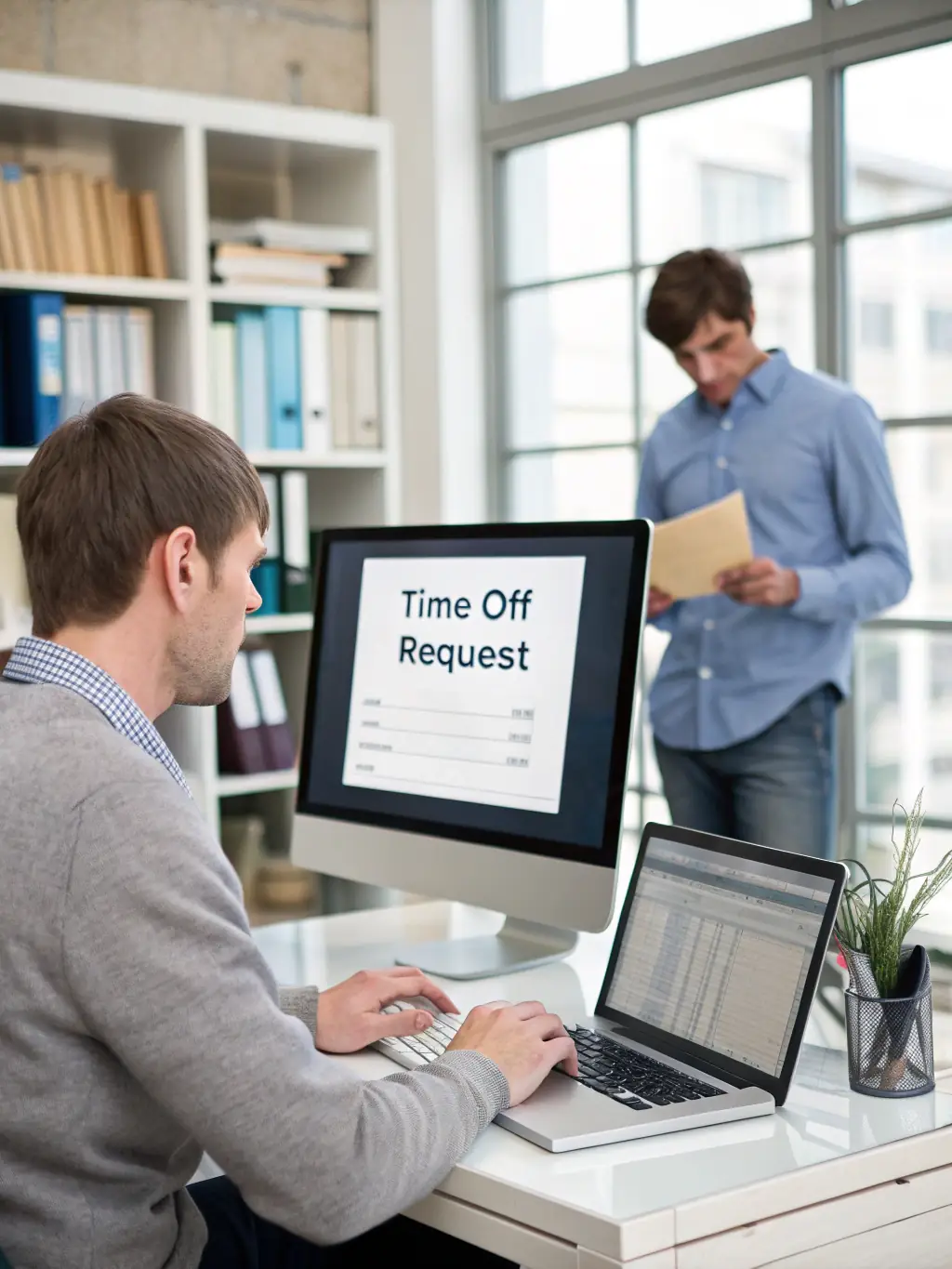 An employee using Zultys MX's smart search to quickly locate a specific conversation detail within a vast archive of call transcripts.
